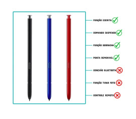 Caneta S Pen compatvel com Galaxy Note 10, Note 10 Plus e Note 10 Lite Sm-N970 Sm-N975 Sm-N770